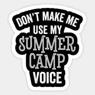 Funny Summer Camp Counselor Kids Camping Gift Sticker